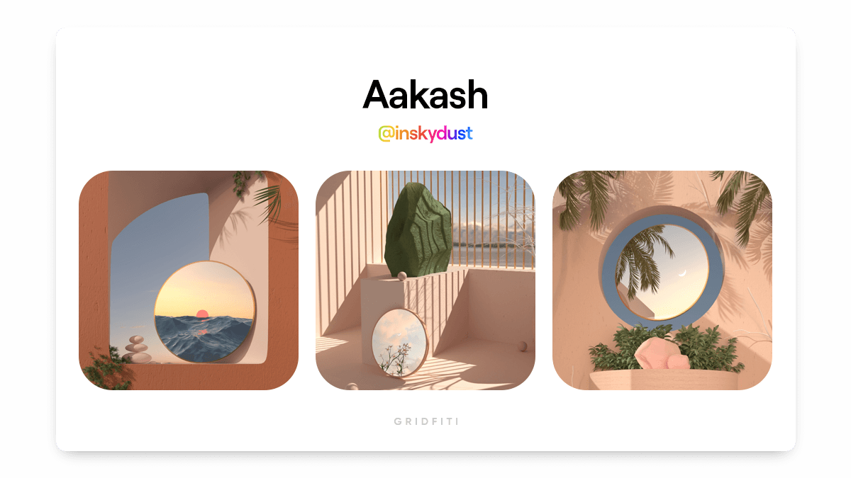 Aakash: Serene 3D Loops NFT Art