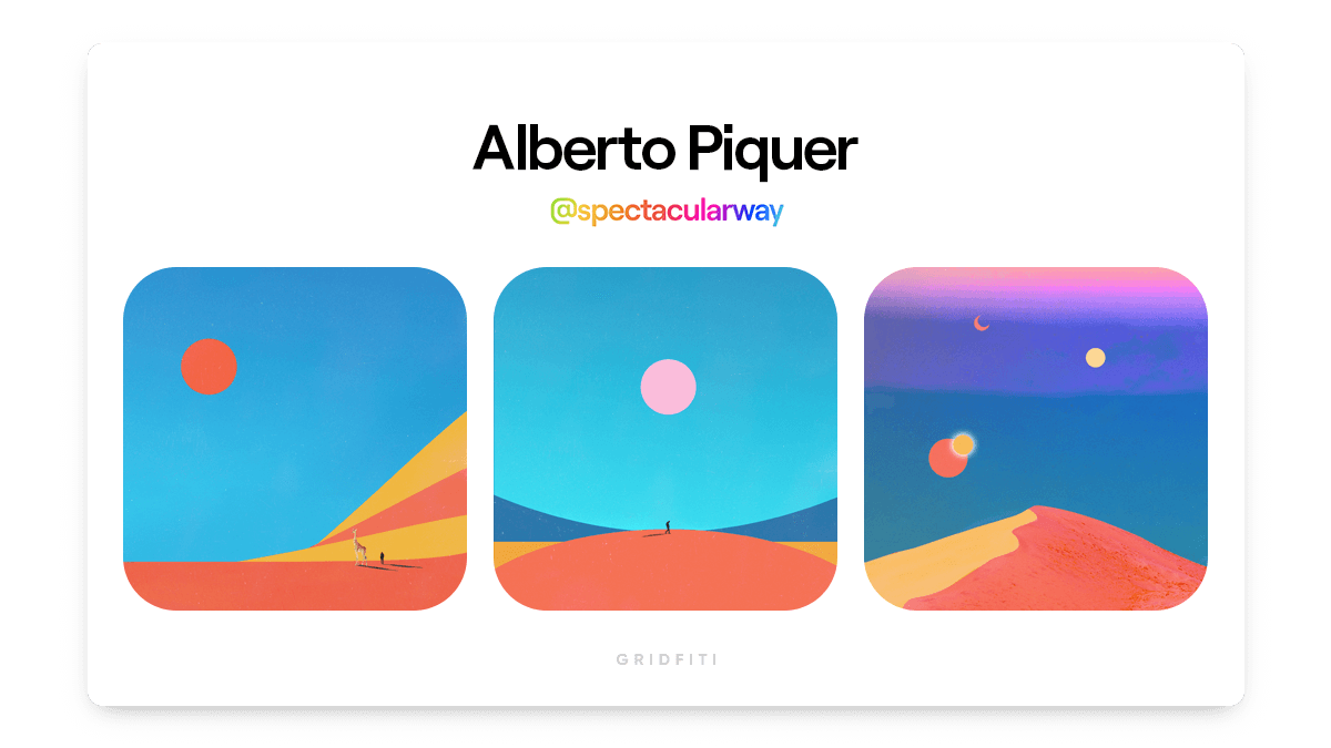 Alberto Piquer: Minimalist Colorful NFT Art