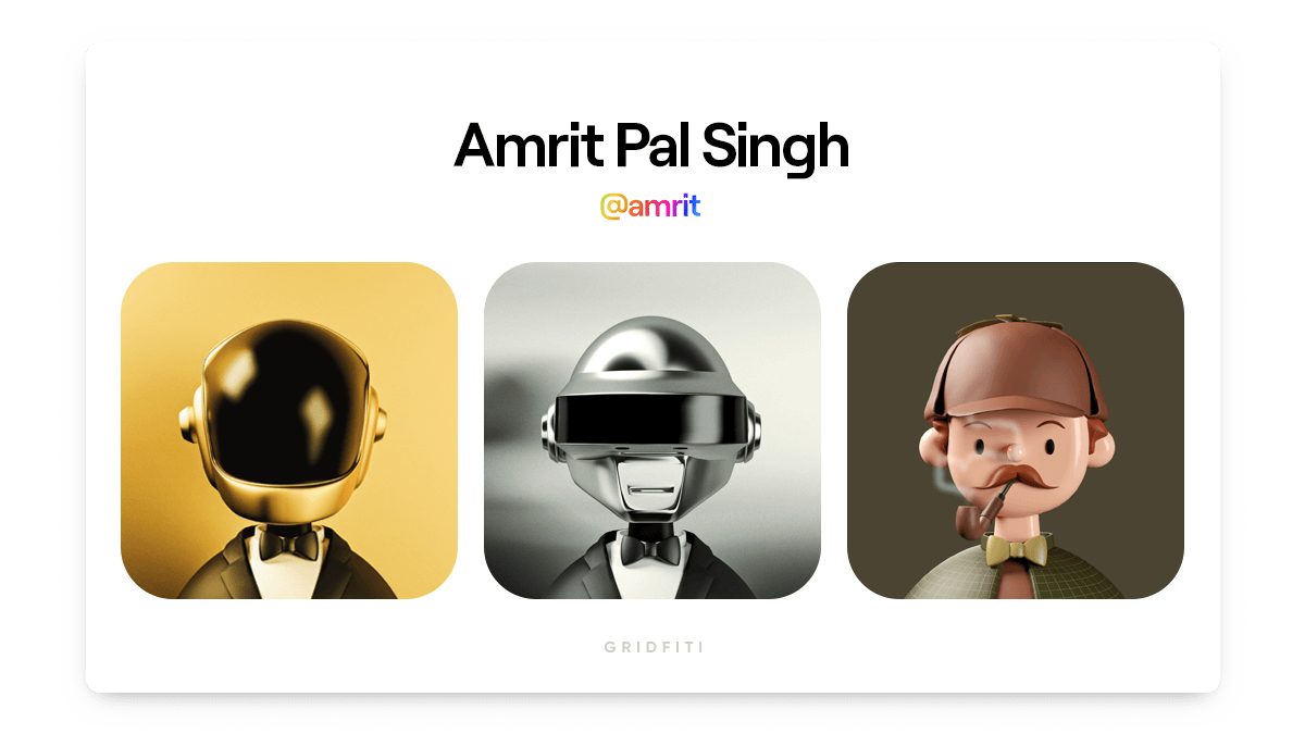 Amrit Pal Singh: Toy Faces NFT Art