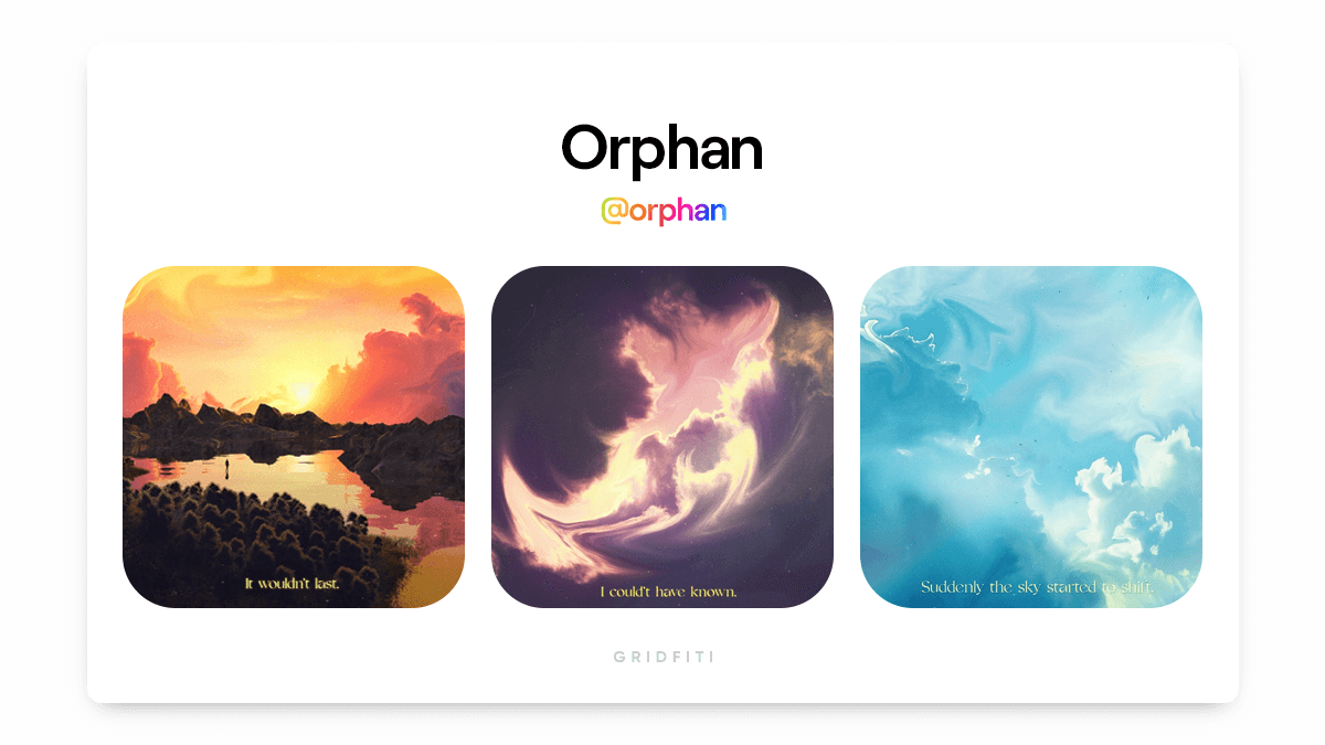 Orphan Dreamy Cloud NFT Artist