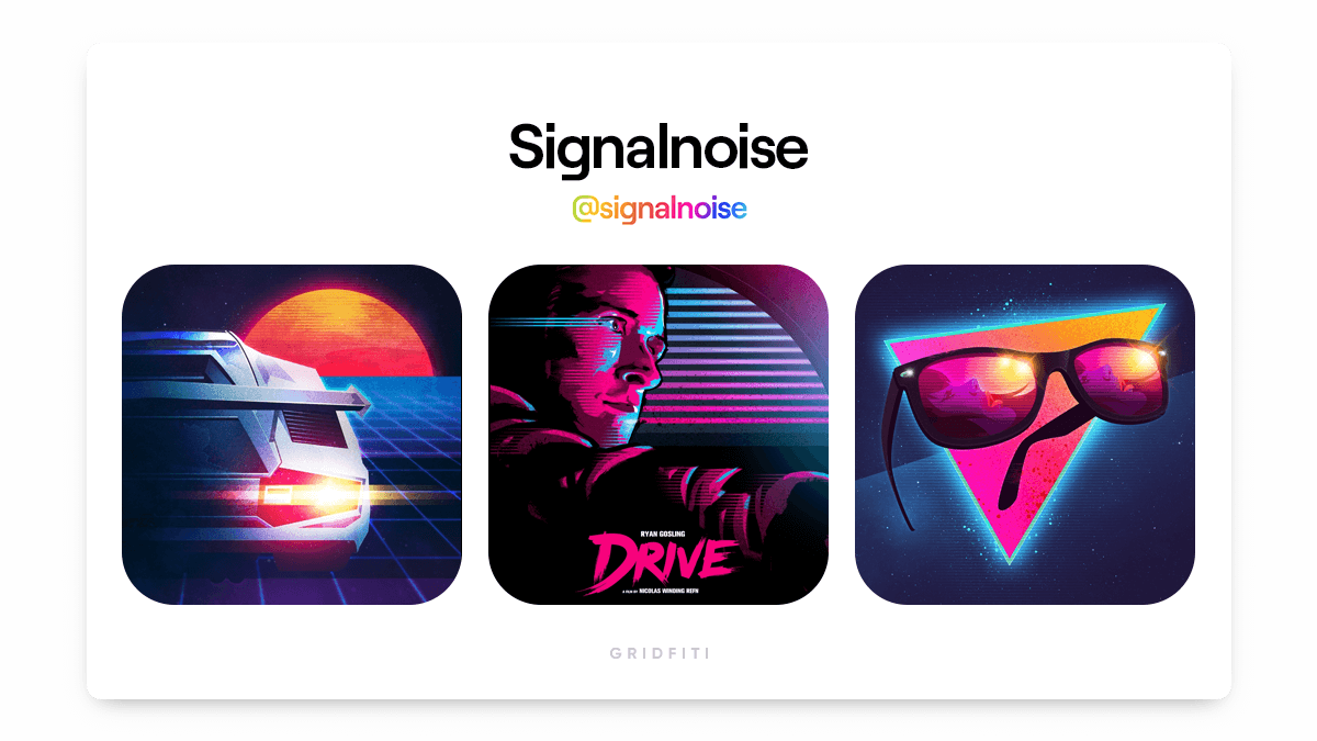 Signalnoise: Outrun Aesthetic NFT Art