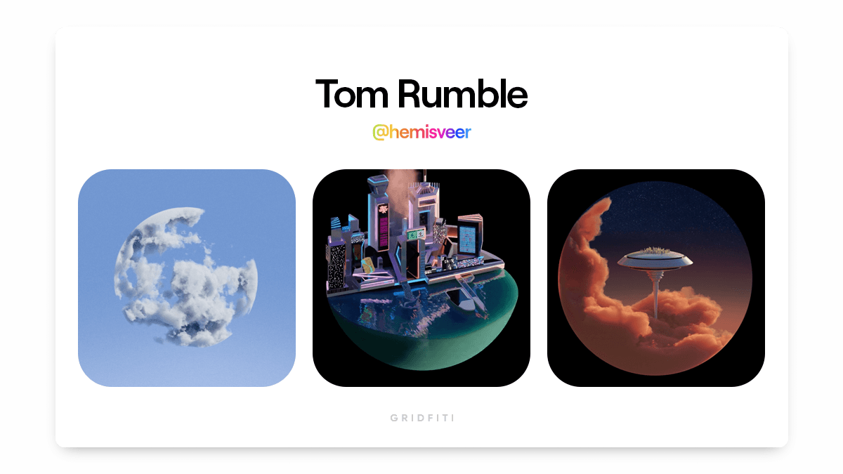 Tom Rumble: Spherical NFT Art