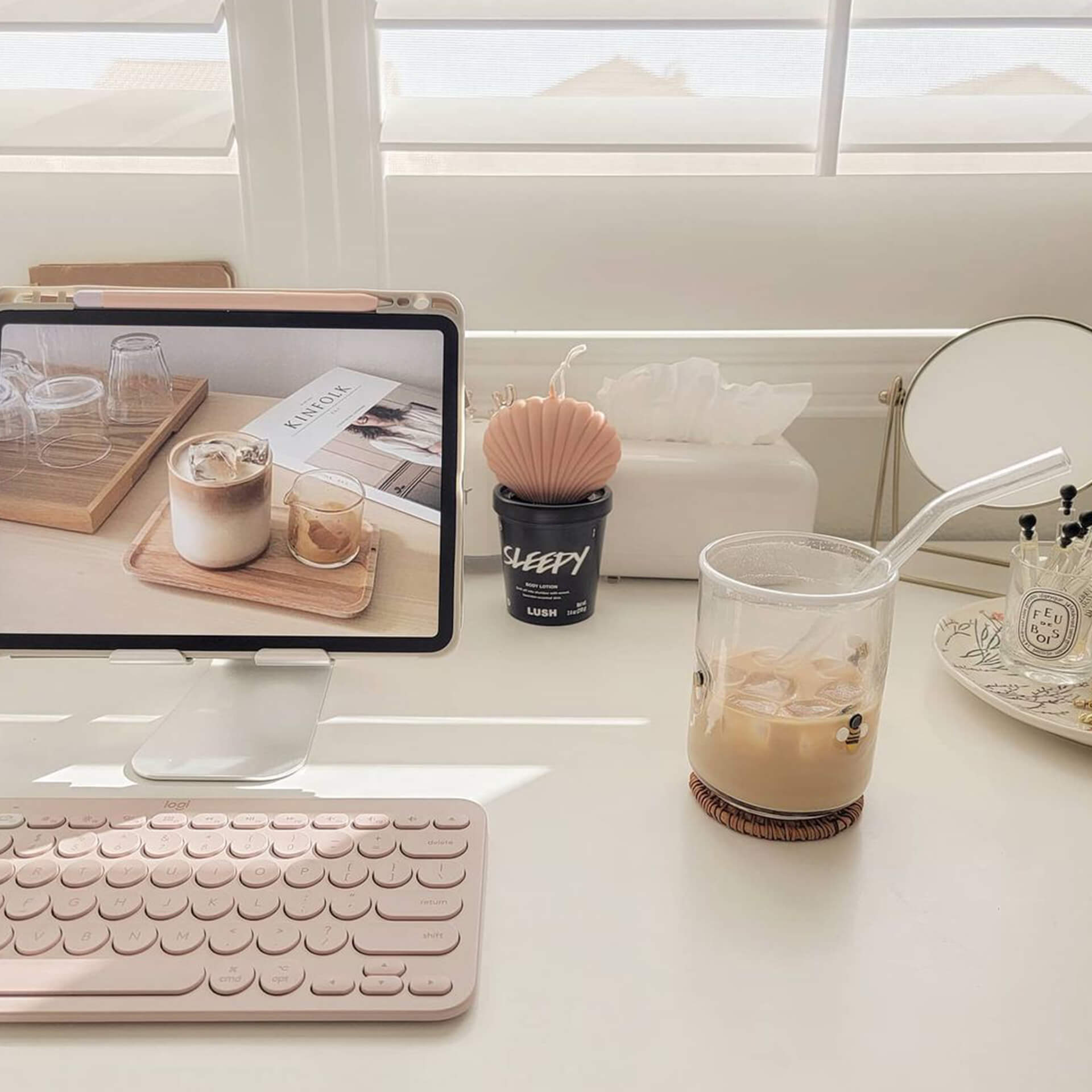 Aesthetic Brown Desk