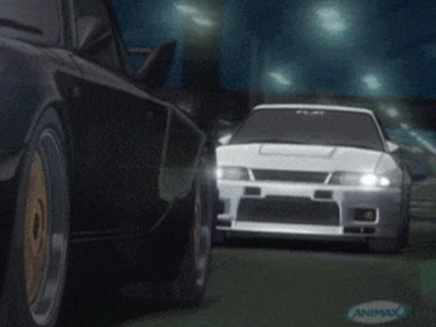 Anime Porsche 911 vs Nissan Skyline GT-R