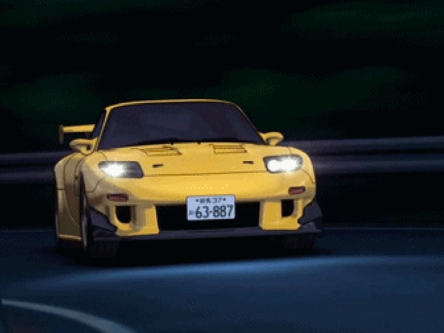 RX-7 From Car-Themed Anime Initial D