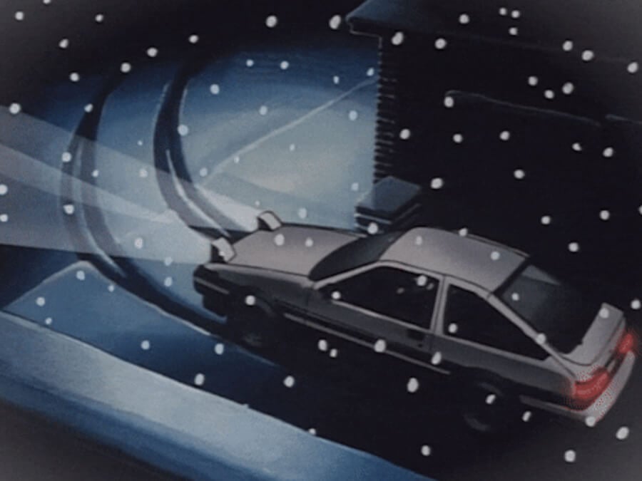 Snowy Anime Night - Toyota AE85