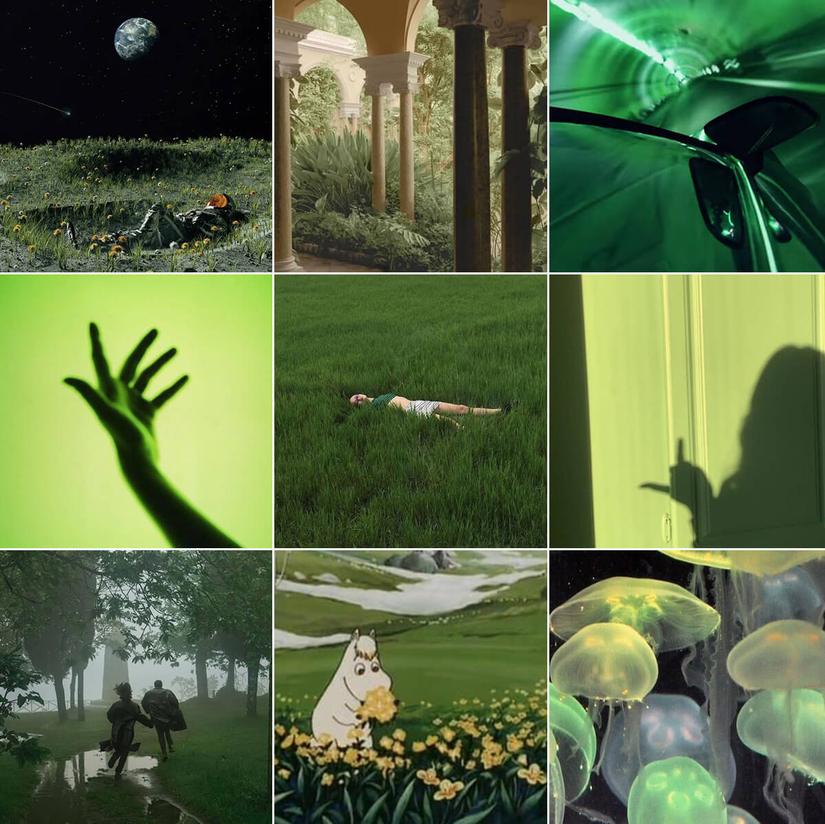 Green Aesthetic Playlist Covers