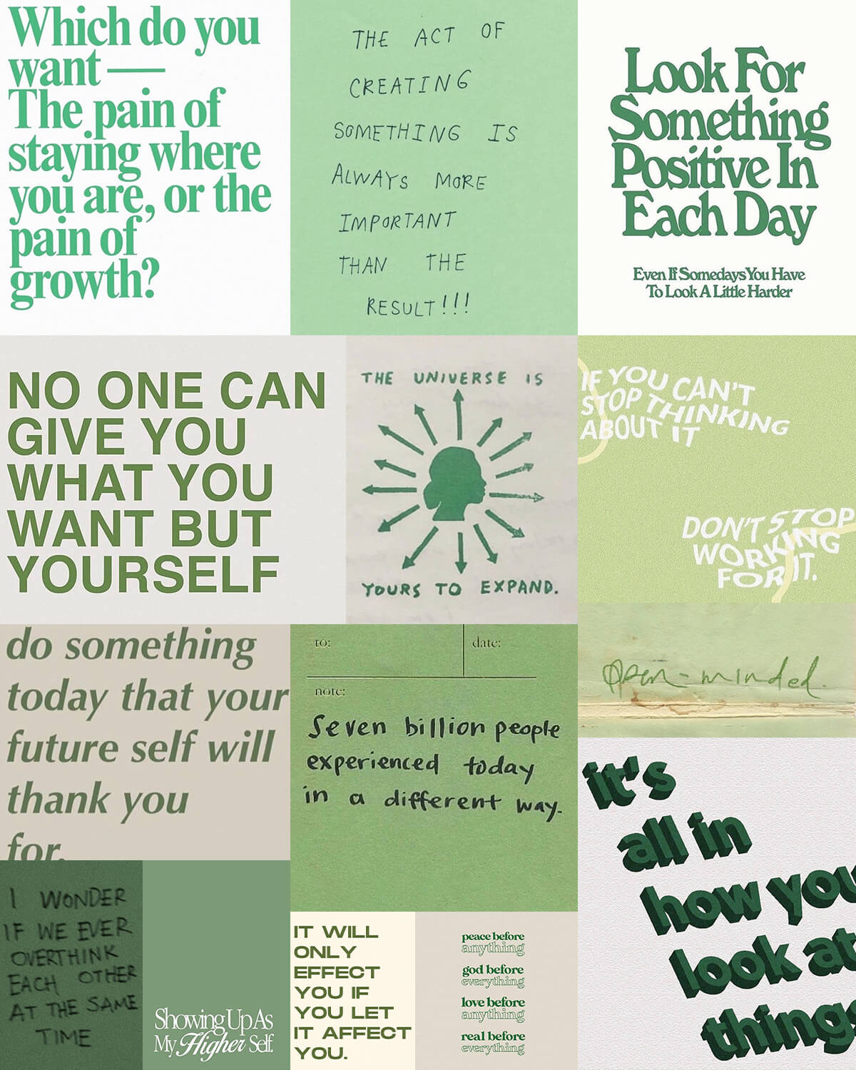 Green Aesthetic Quotes