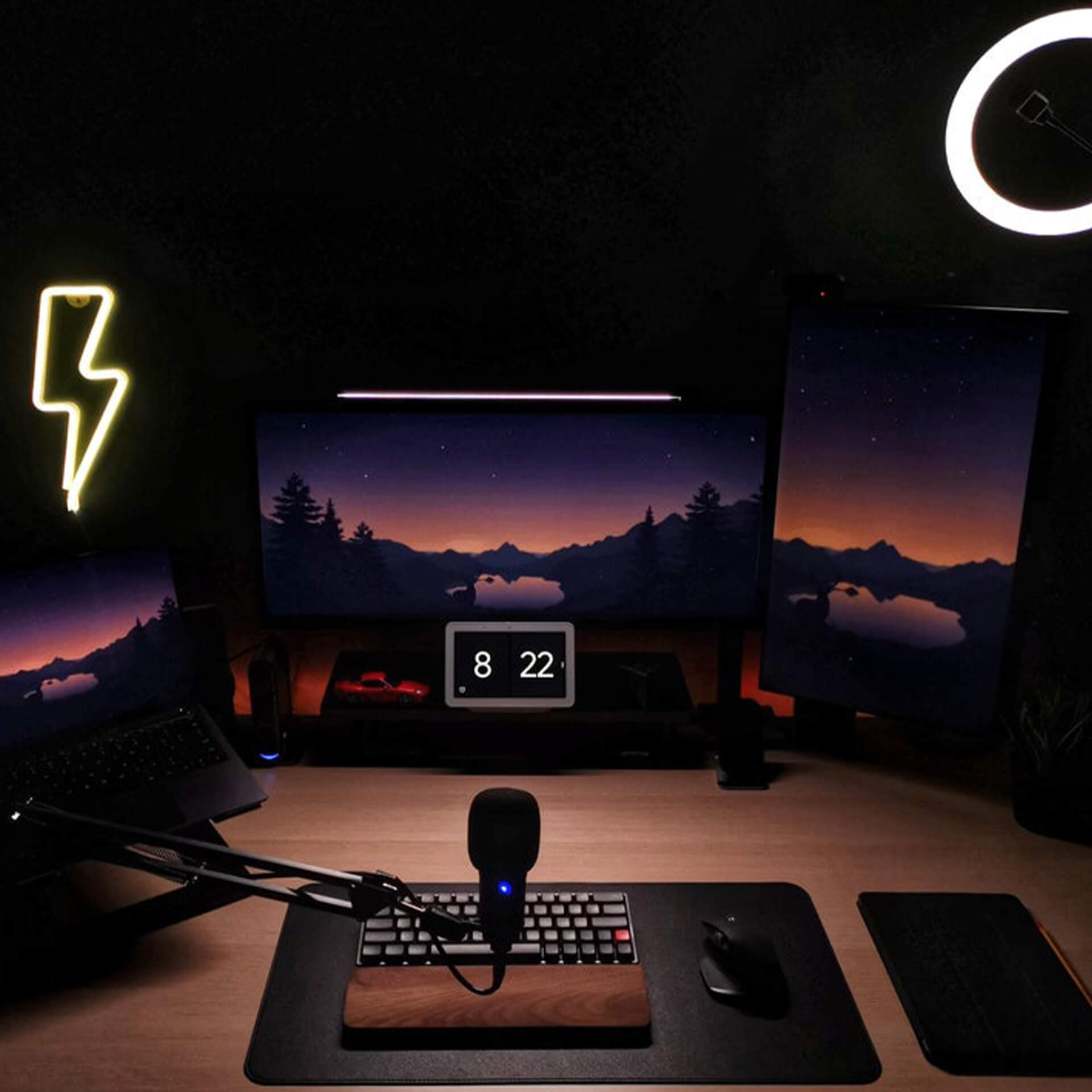 15+ Desk Backlight & LED Light Strip Ideas | Gridfiti