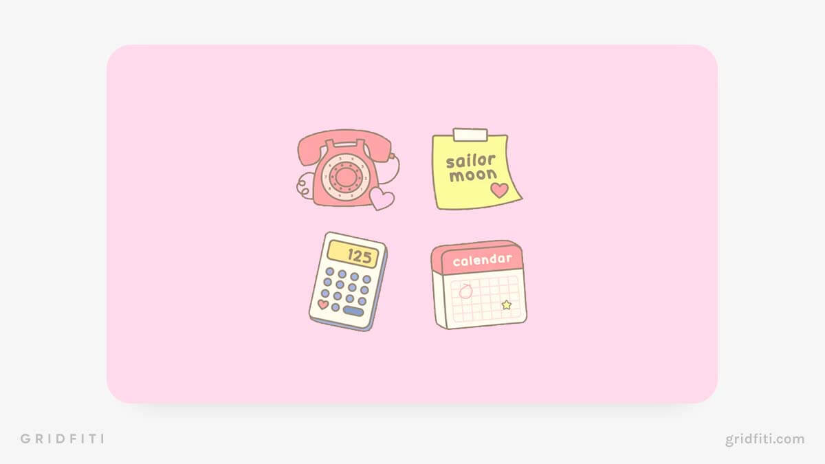 Sailor Moon Notion Icons