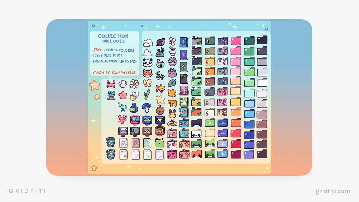 Cute Kawaii Notion Icons