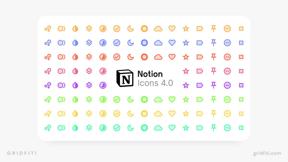 Bright Colorful Notion Icons