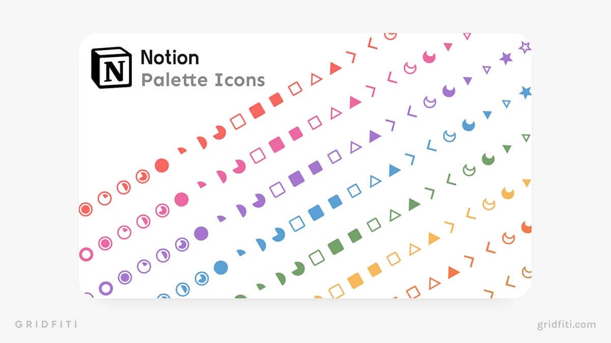 Colorful Minimalist Notion Icons