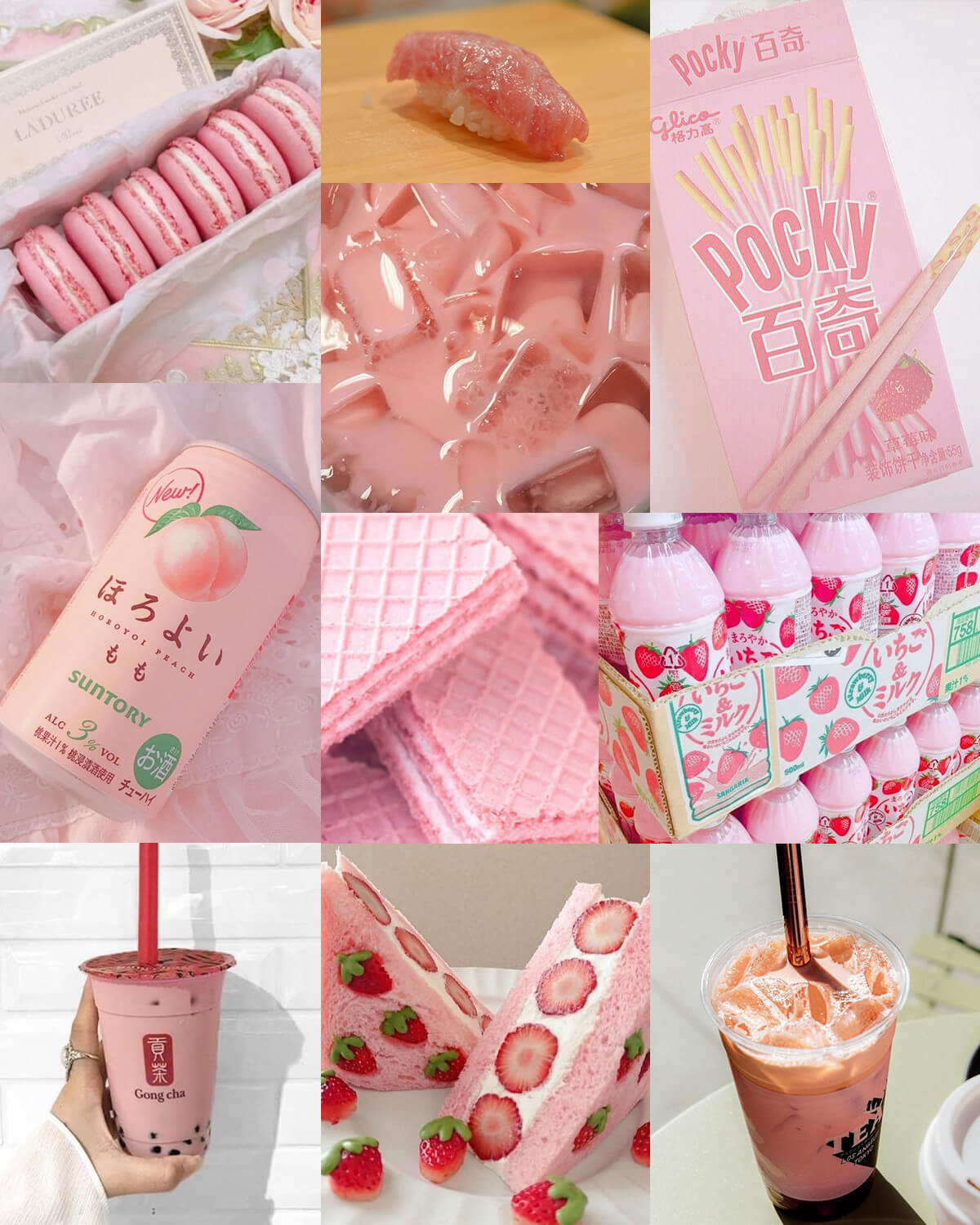 Pink Aesthetic Food & Drink