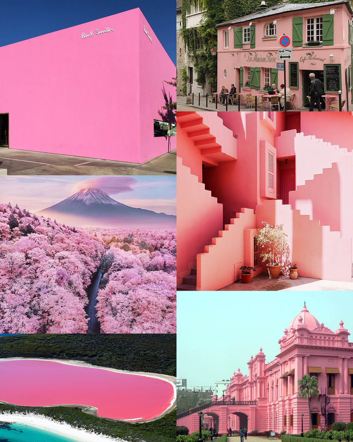 Aesthetic Pink Travel Destinations