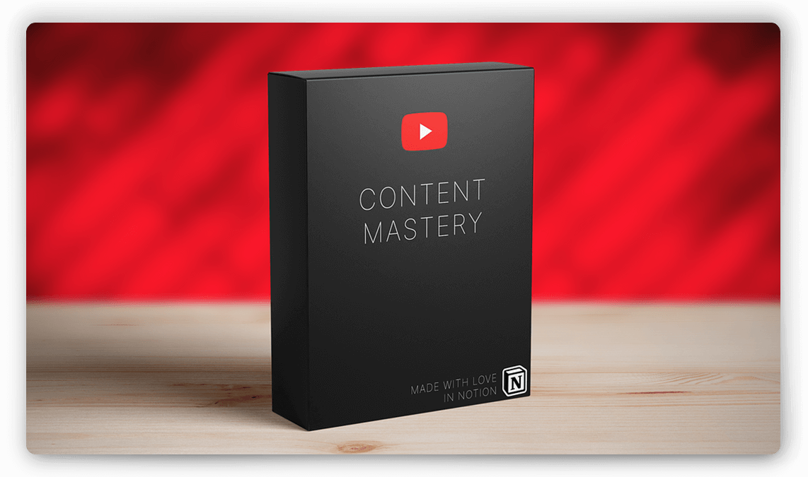 YouTube Video Planning Template for Notion