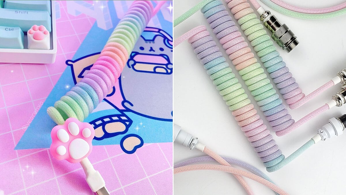 Rainbow Keyboard Cables