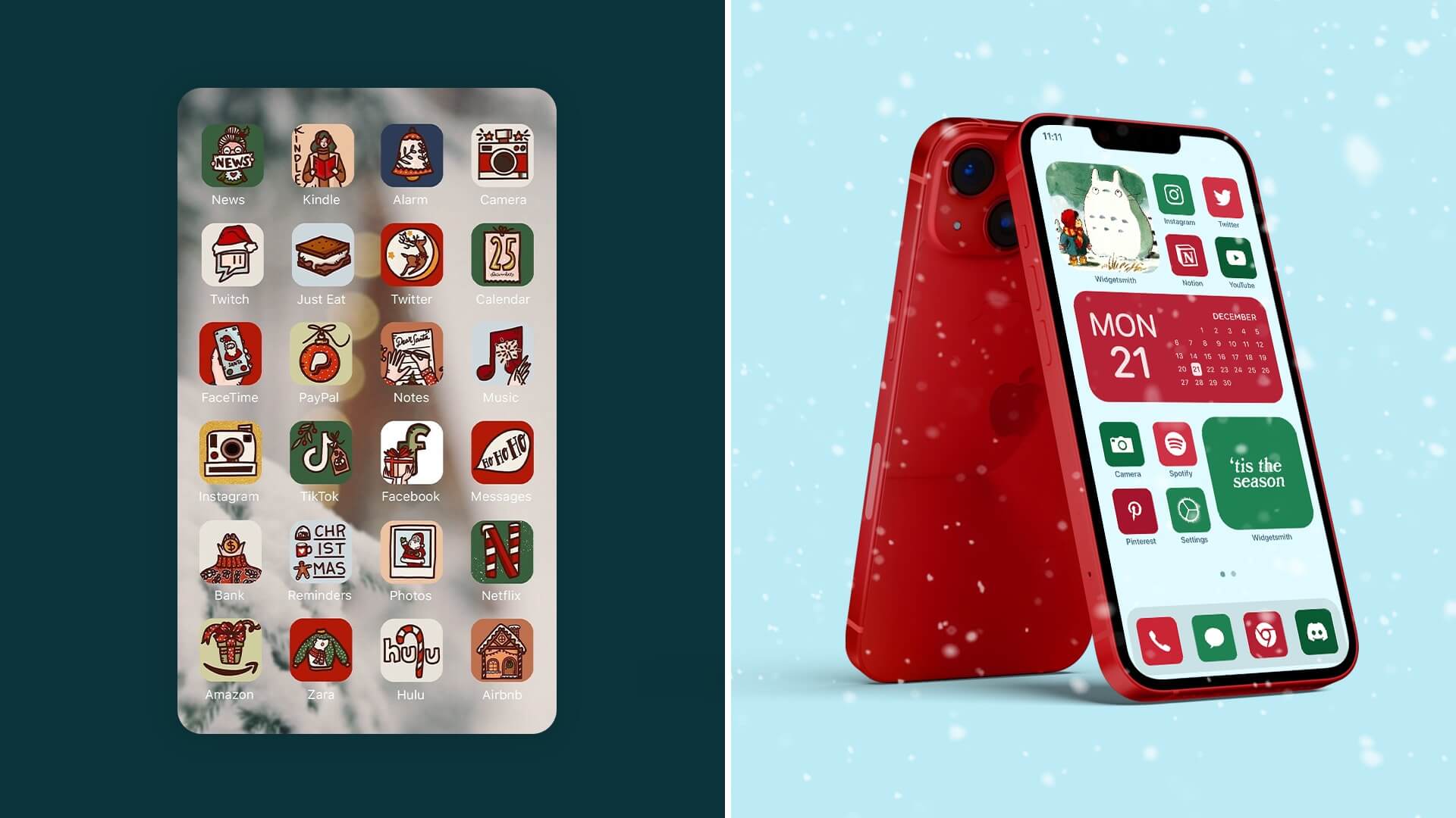 Aesthetic Christmas App Icons
