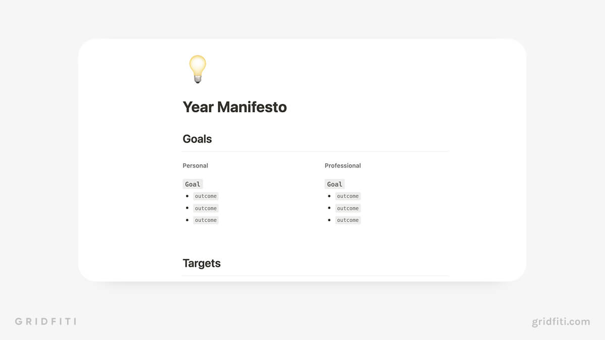 Notion Yearly Journal Template
