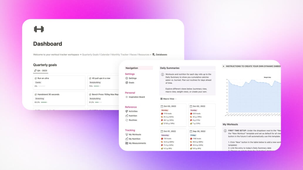 Best Notion Workout Templates