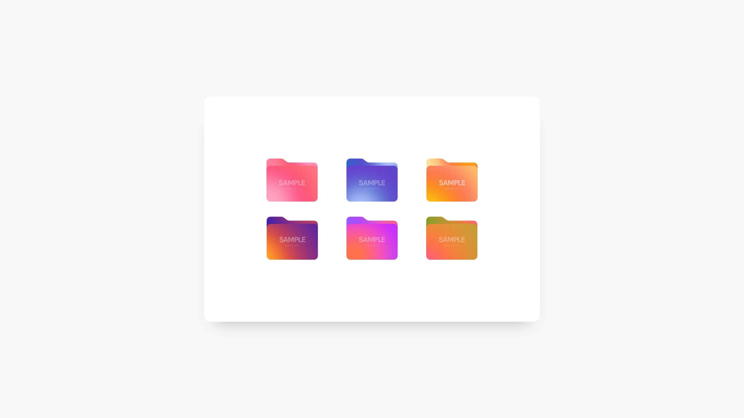 Aesthetic Gradient Folder Icons