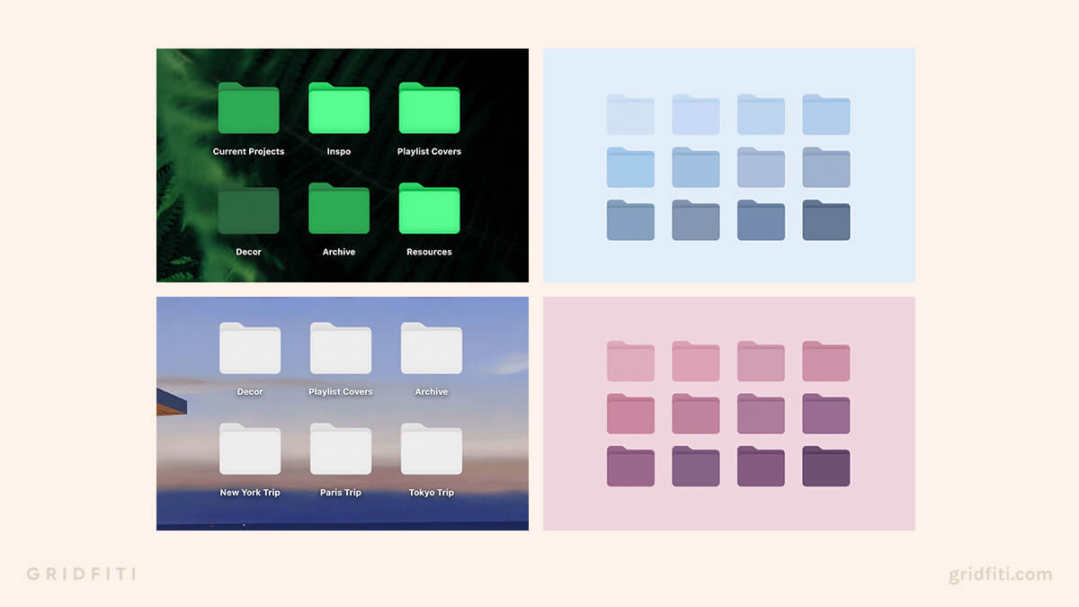 Aesthetic Desktop Folder Icons