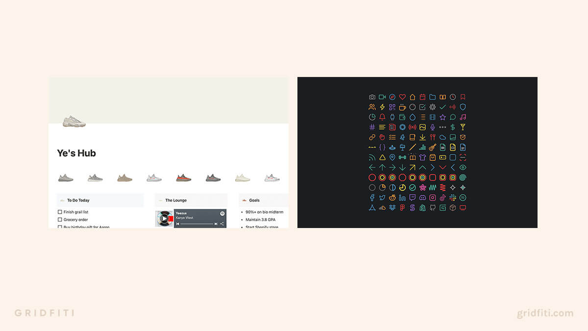 Notion Icons Aesthetic