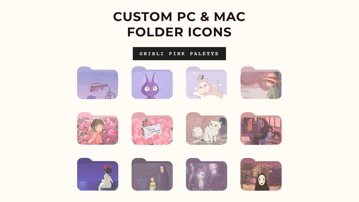 Studio Ghibli Anime Folder Icons