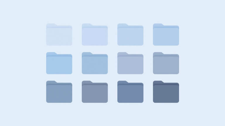 blue folder icon mac