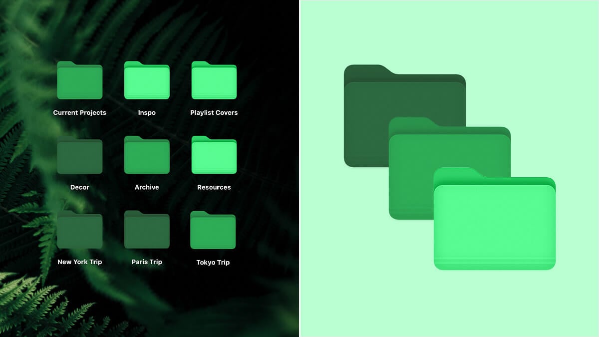 folder icon green