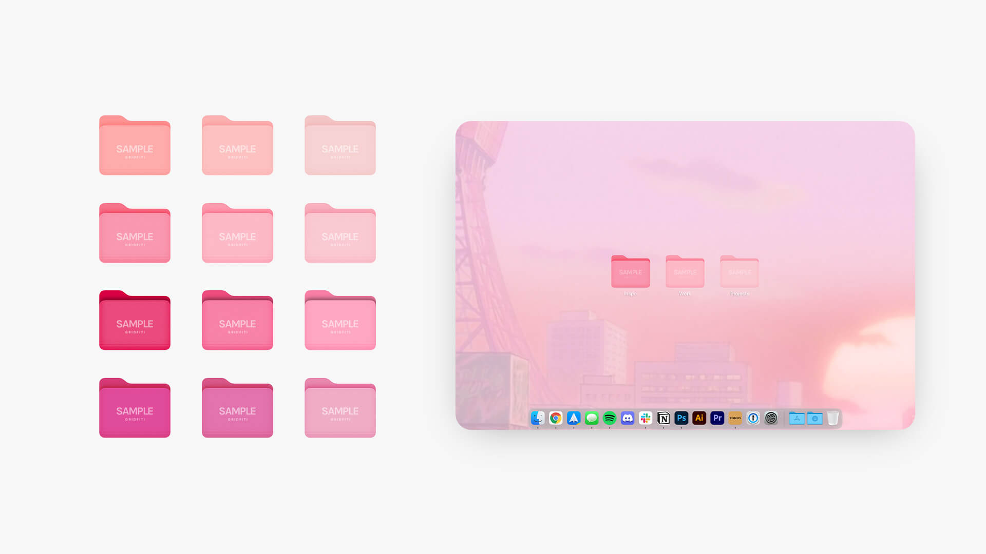 colored mac folder icons