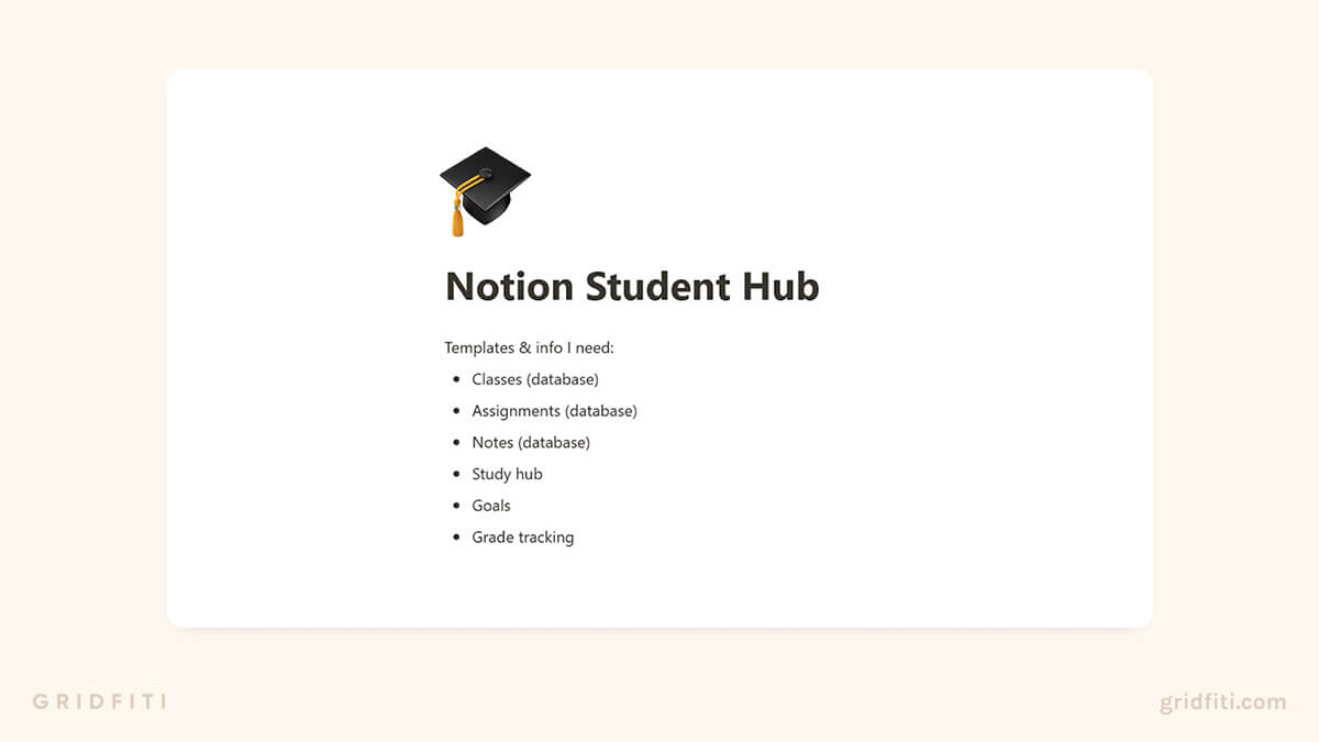 notion templates aesthetic student