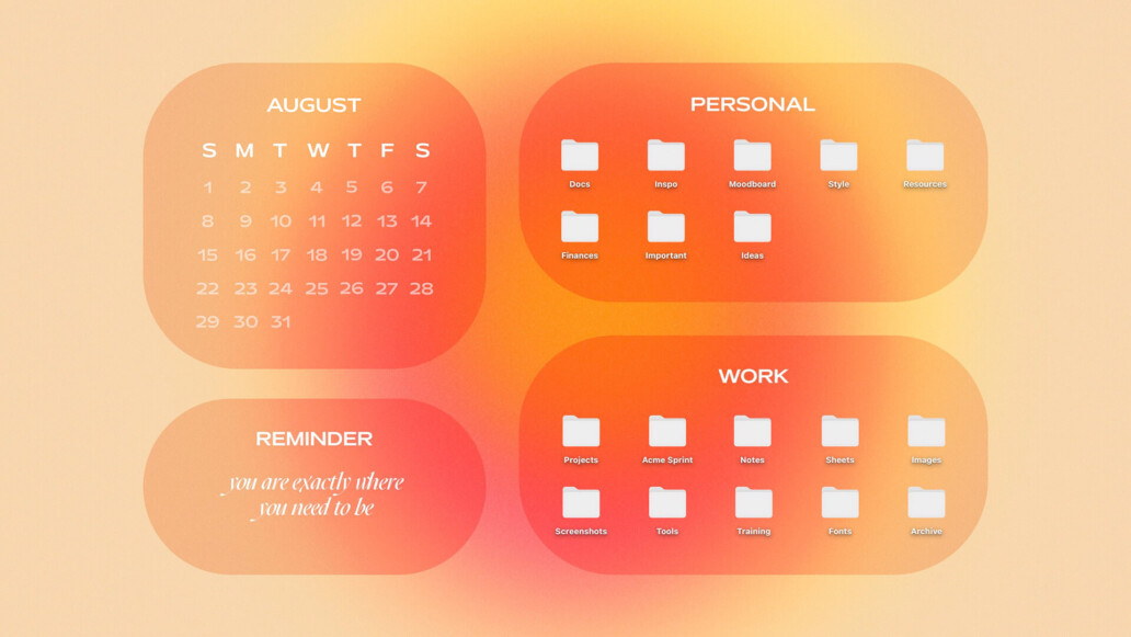 Aesthetic Desktop Organizer Wallpapers & Backgrounds