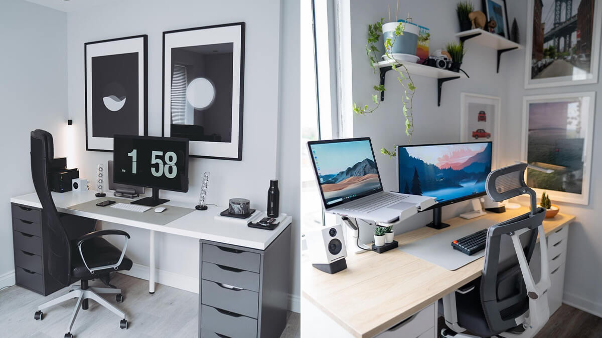 IKEA Minimalist Frames for Desk