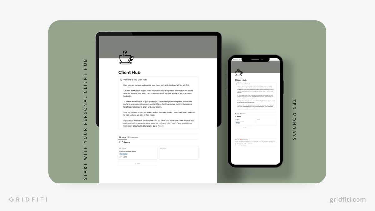 Notion Client Hub Template