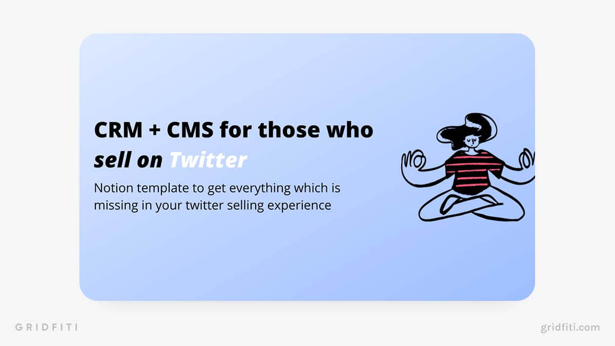 Twitter CRM & CMS Notion Template