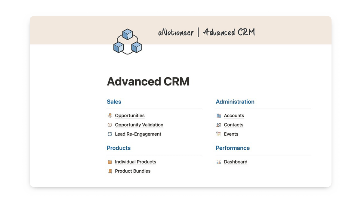 Notion Crm Template