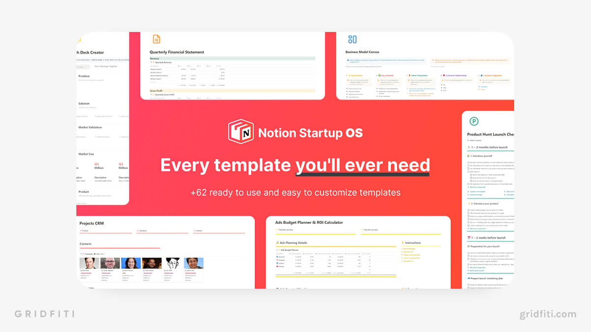 Notion Business Dashboards