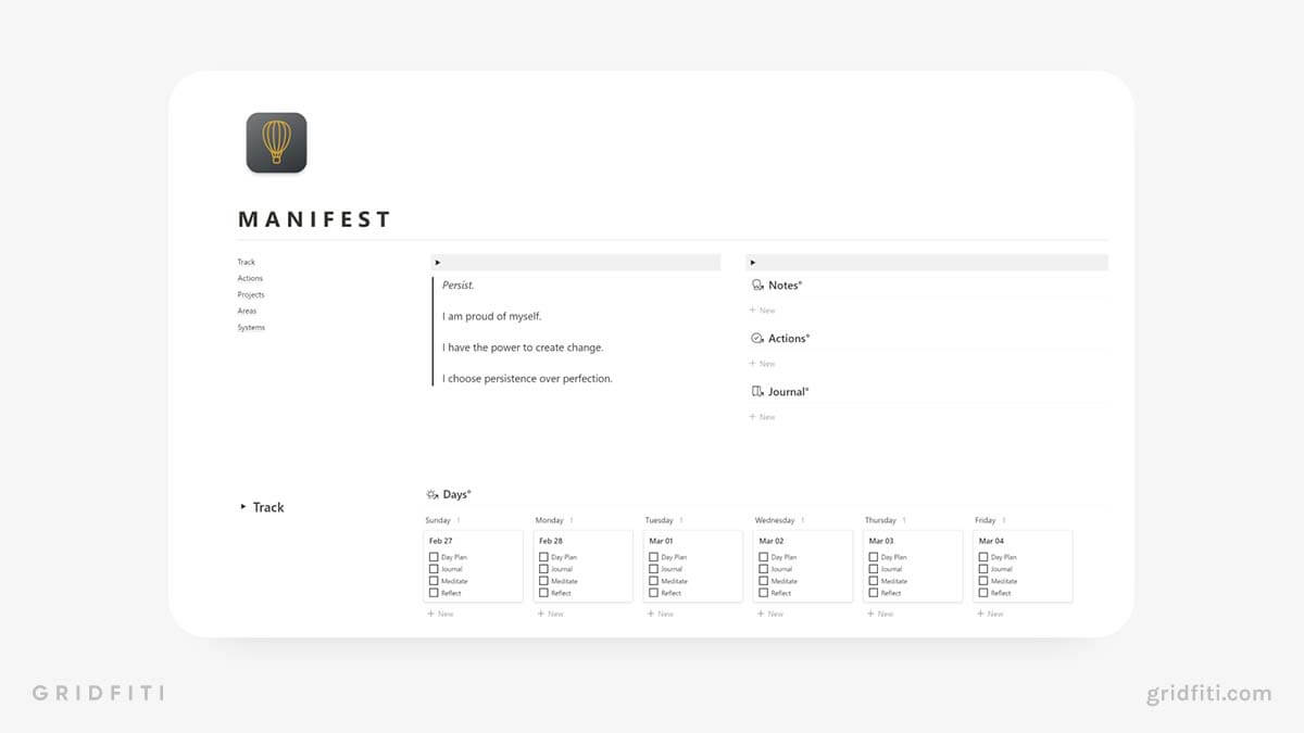 Notion Personal Project Management Template