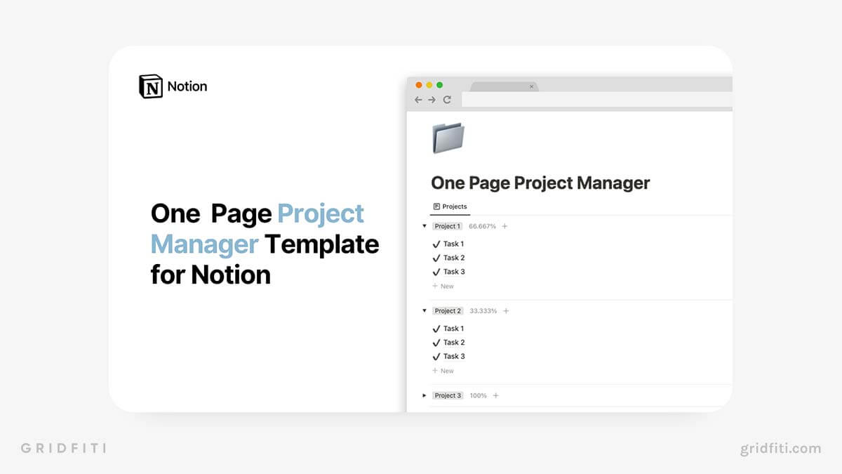 Minimal Notion Project Management Template