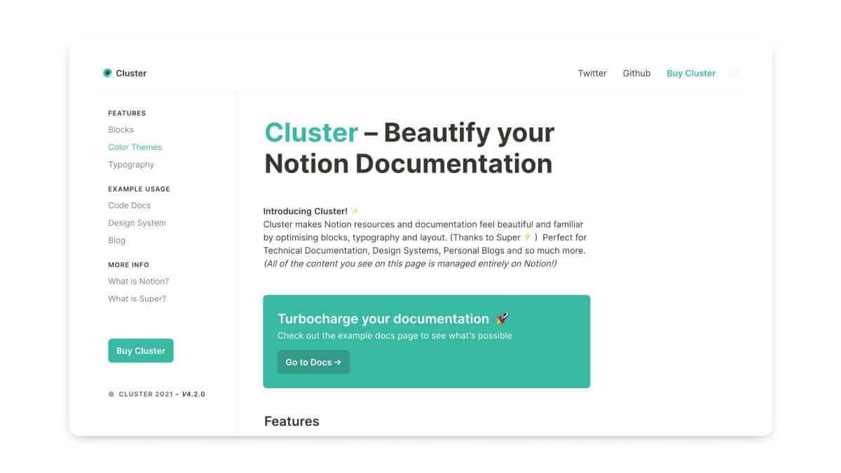 Notion Documentation & Resources Page
