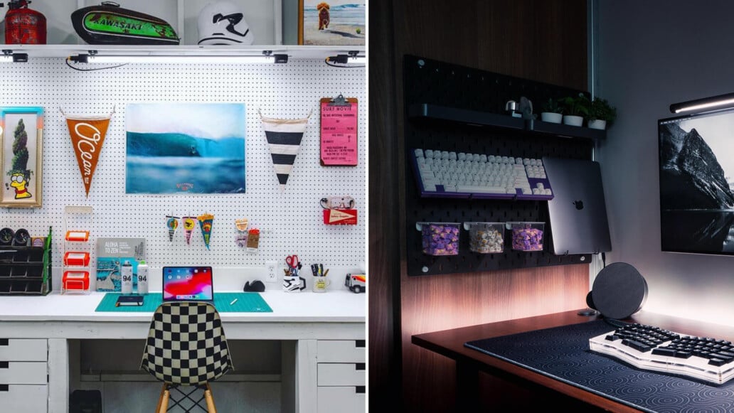 Pegboard Desk Ideas for Your Home Office