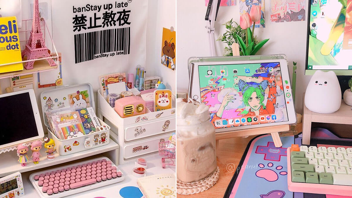 Kawaii Aesthetic iPad Setup