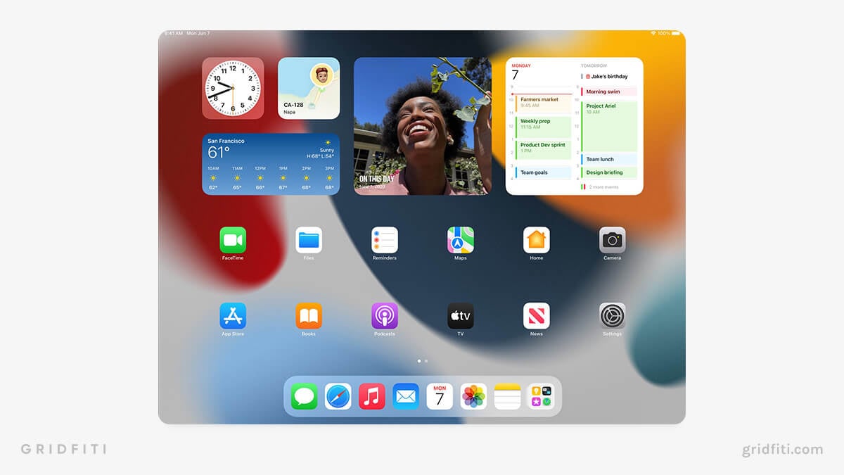 Apple iPadOS 15 Widgets