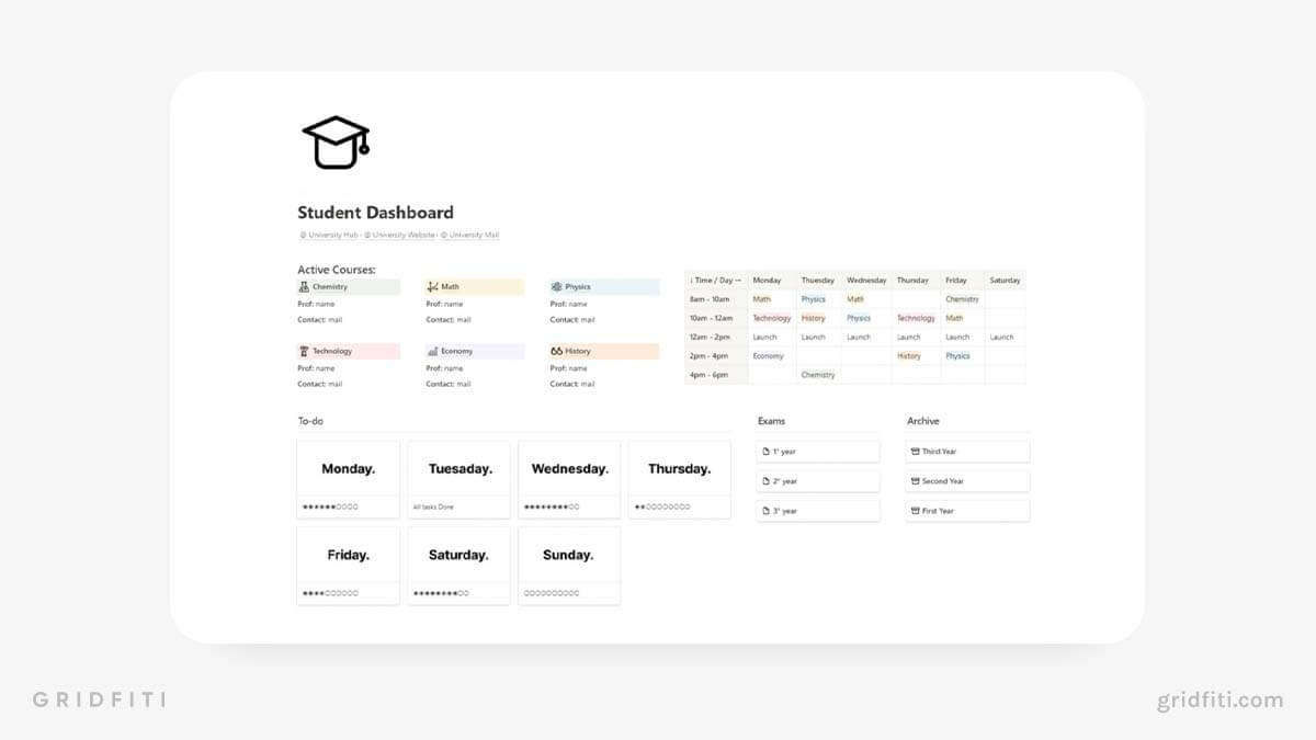 Academic Notion Templates