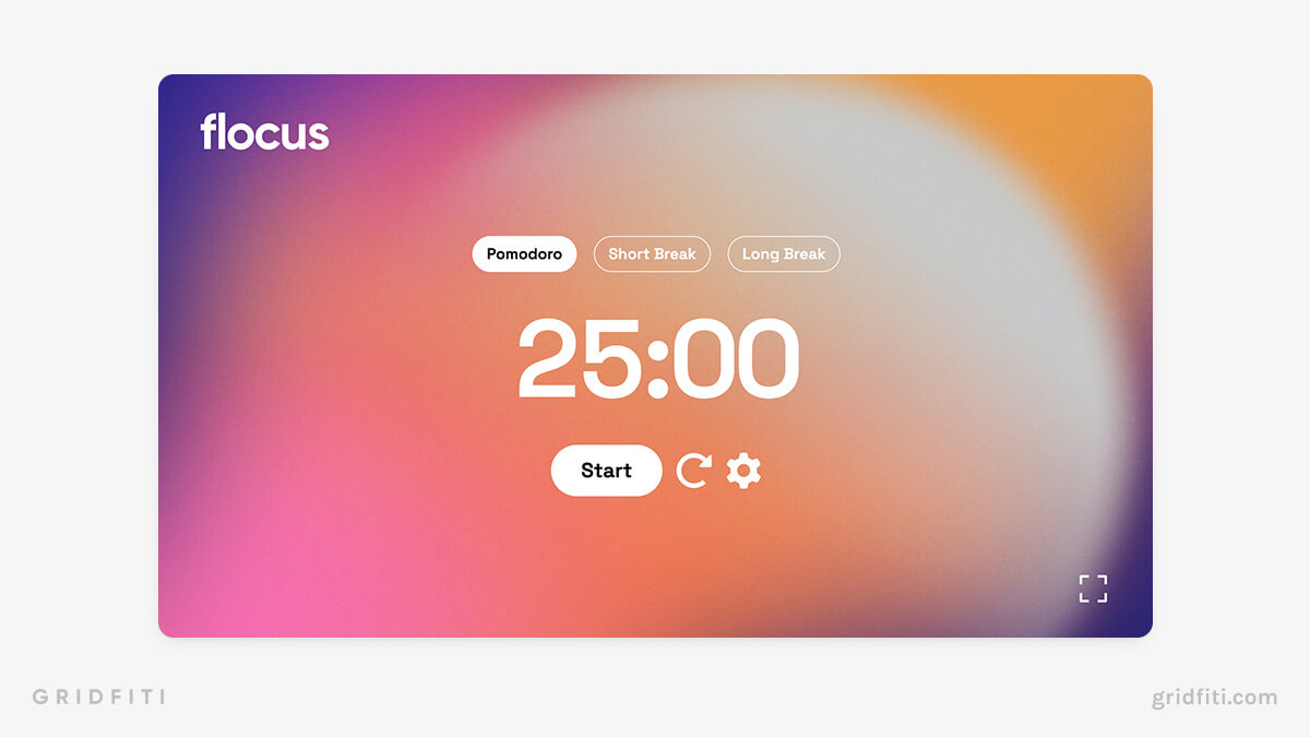 Flocus.io – Minimalist Focus Timer Website