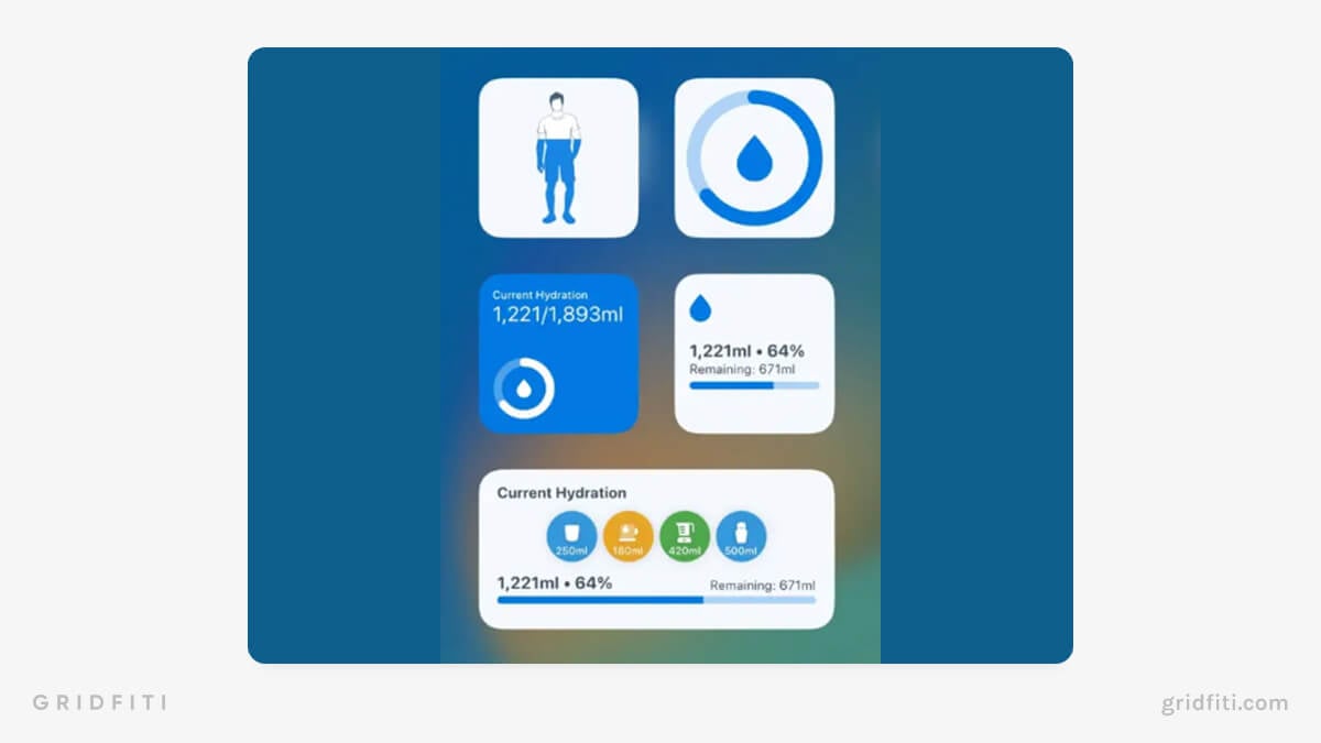 Health & Wellness iPad Widgets