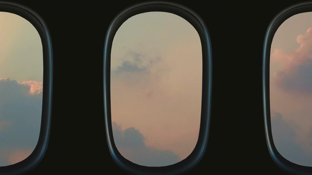 Point of View: Fake Airplane Window