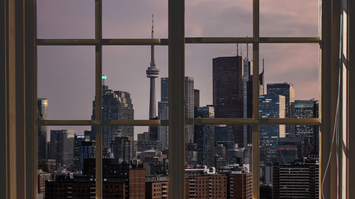 Urban City View Fake Window Videos
