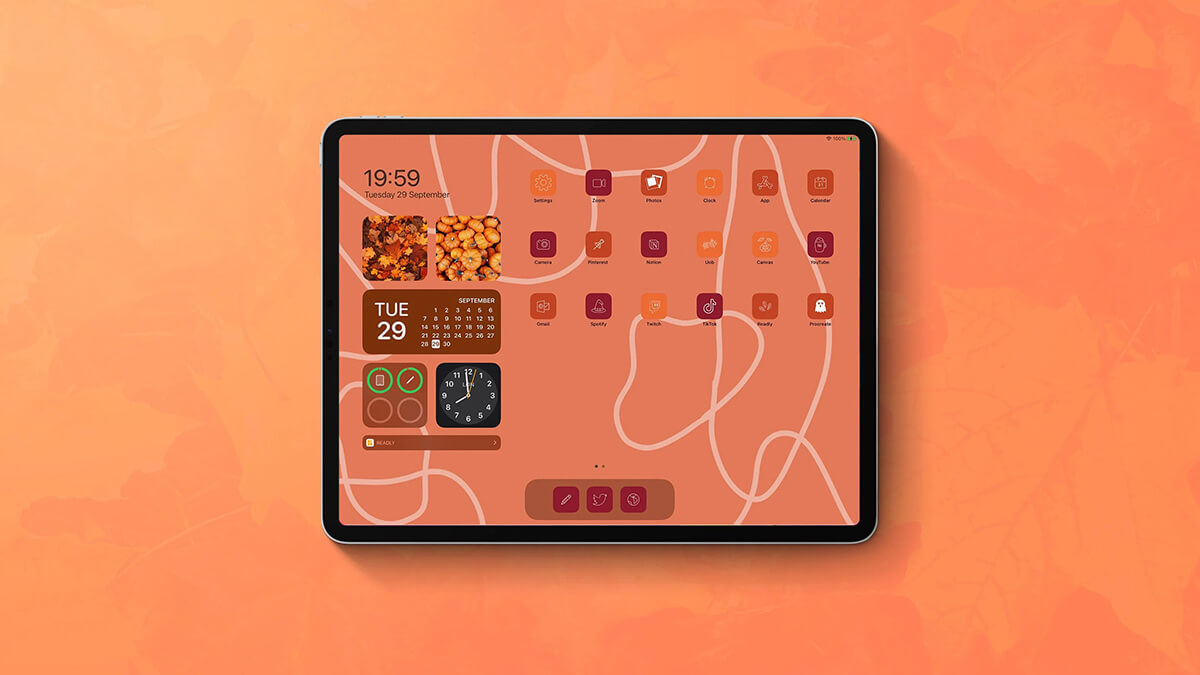 Warm Fall Color App Icons